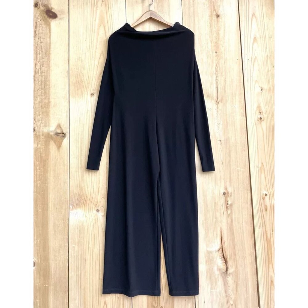 Norma Kamali Black Long Sleeve Jumpsuit